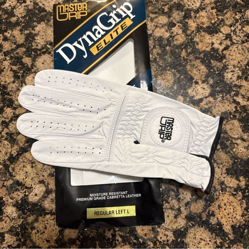 MG Golf DynaGrip Elite Men's Regular All-Cabretta Leather Golf Glove: Left
